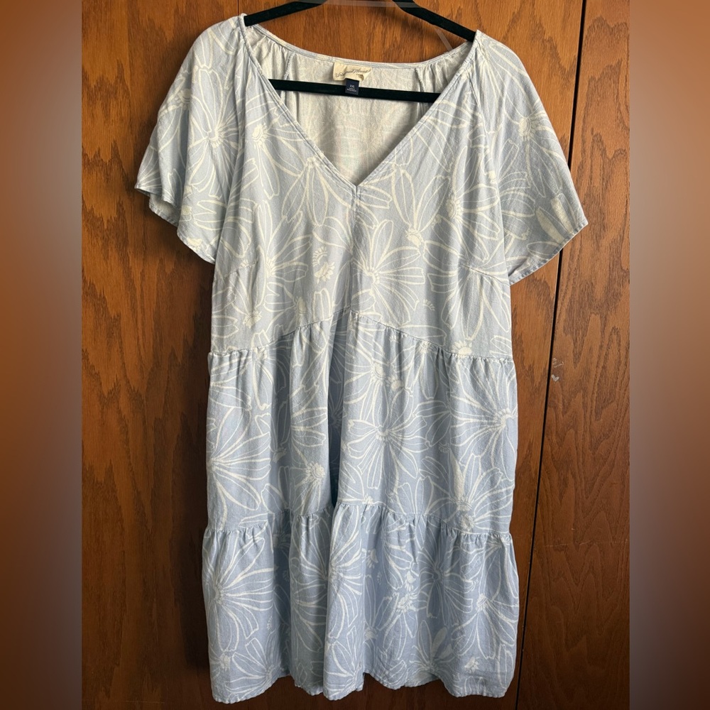 Universal Thread Light Blue Floral Mini Dress